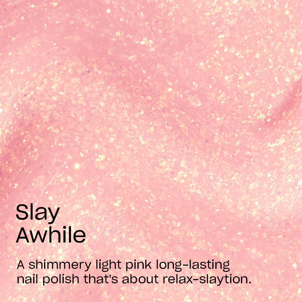 OPI Infinite Shine Slay Awhile | Sheer Pastel Light Pink Shimmer Long Wear Gel Like Nail Polish | OPI'm Dreaming Collection