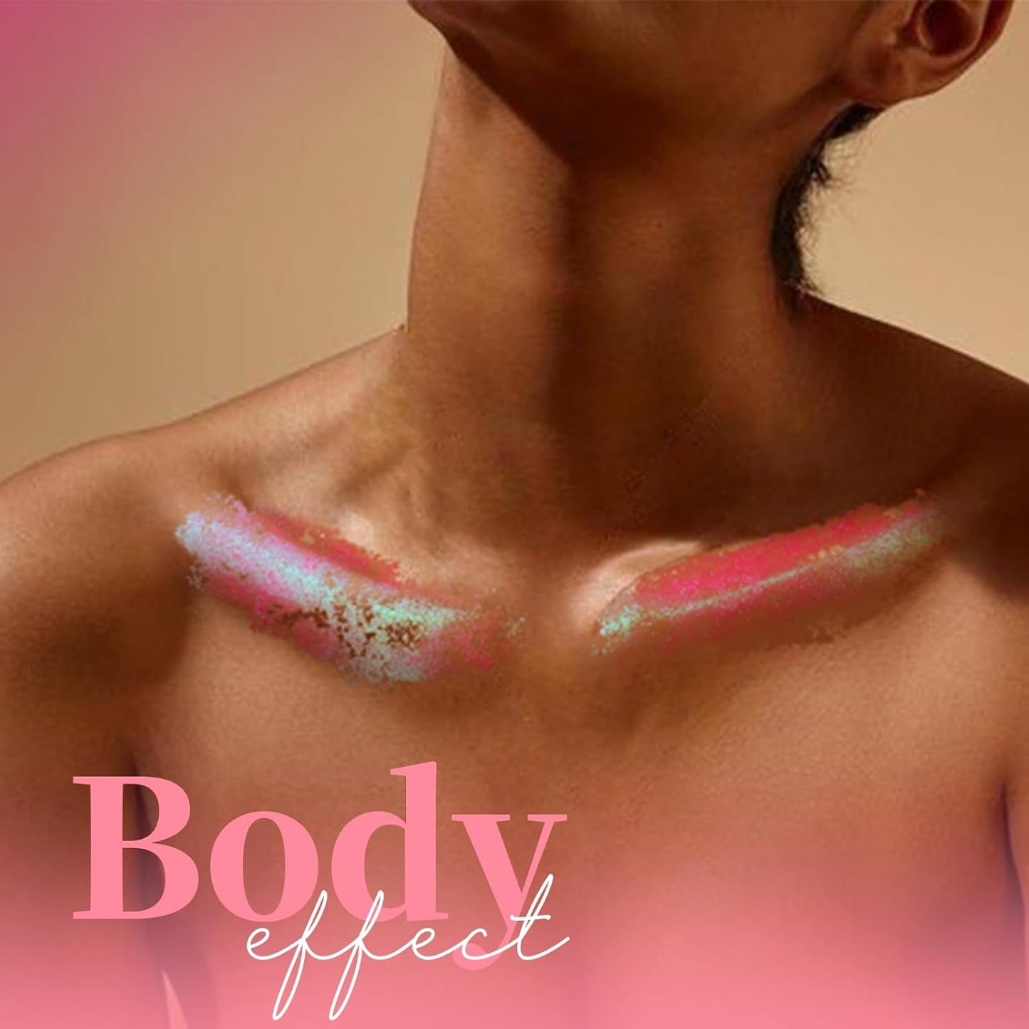 Teenitor Face Glitter Body Glitter, Clear White Body Glitter Gel, Hair Glitter Gel, 6 Shapes Rave Glitter, Mermaid Sequins Makeup Glitters Face Paint, Chunky Sparkling Glitter Gel for Women