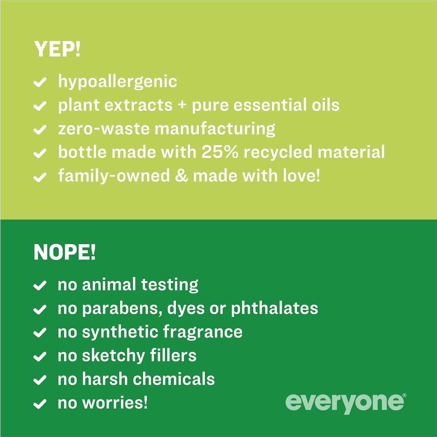 Everyone 3-in-1 Kids Soap, Body Wash, Bubble Bath, Shampoo, 32 Ounce (Pack of 1), Tropical Coconut, made with Essential Oils for Toddlers, tweens and teens