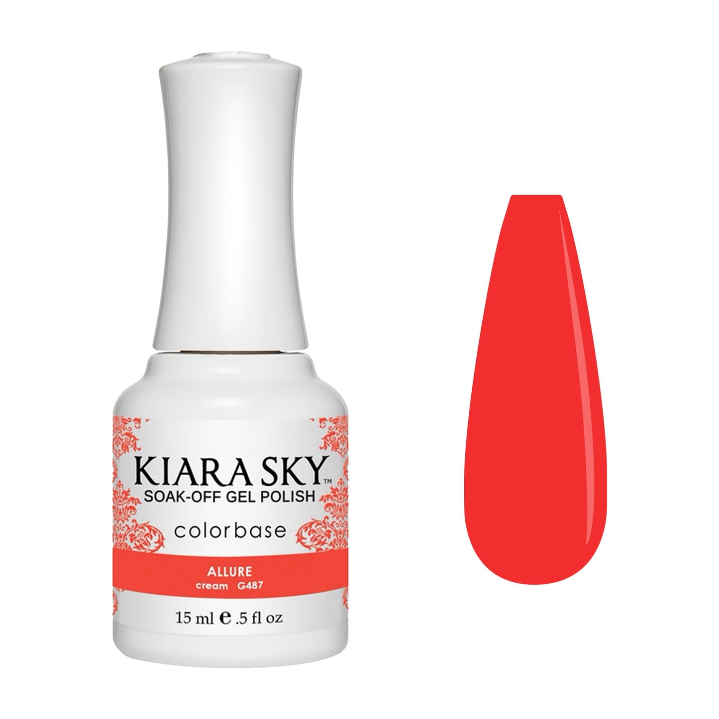 Kiara Sky Soak Off Gel Nail Polish 0.5 fl oz, ALLURE (G487)