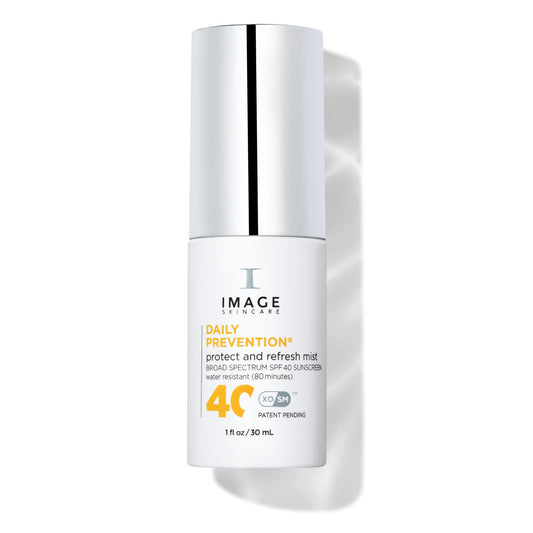 IMAGE Skincare DAILY PREVENTION Protect & Refresh Mist, SPF 40 Broad Spectrum Sunscreen Spray, 1 Fl Oz Travel Size