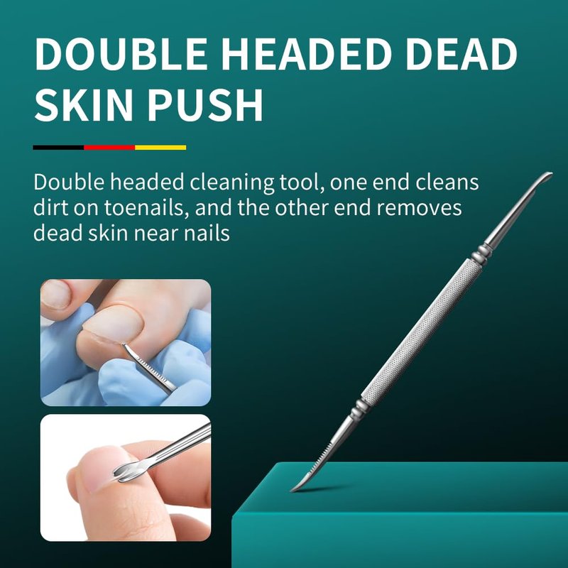 DEOU Heavy Duty Large Opening toenail Clippers, Suitable for Embedded Growth and Rough Nails, Home Pedicure Tools for Men, Women, Elderly (Heavy Nail Clippers+Nail Remover)