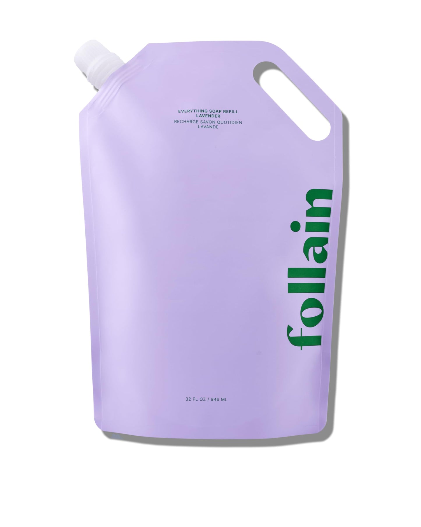 Follain Everything Soap for Hands & Body | Gentle, Clean, Moisturizing Soap Made with Naturally-Fragrant Essential Oils - Vegan & Cruelty-Free (32 oz, Lavender)