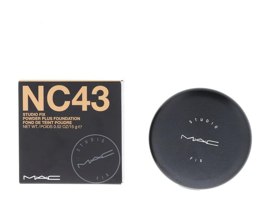 MAC Studio Fix Powder Plus Foundation - Full Coverage, Matte Finish | NC43, 15g/0.52oz