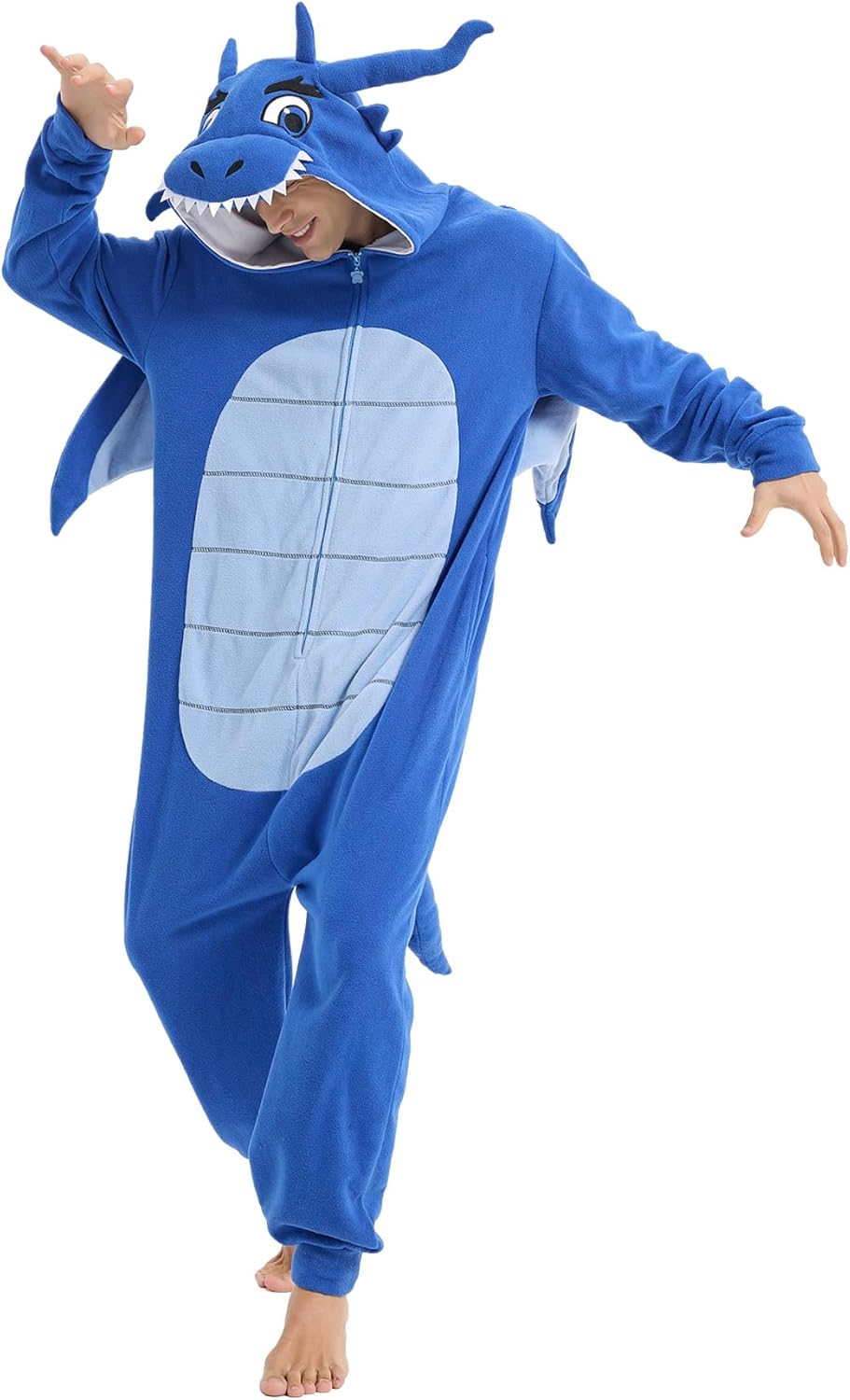 Dragon Onesie for Adults | Animal Cosplay Pajamas Jumpsuit Sleepwear - Perfect for Halloween