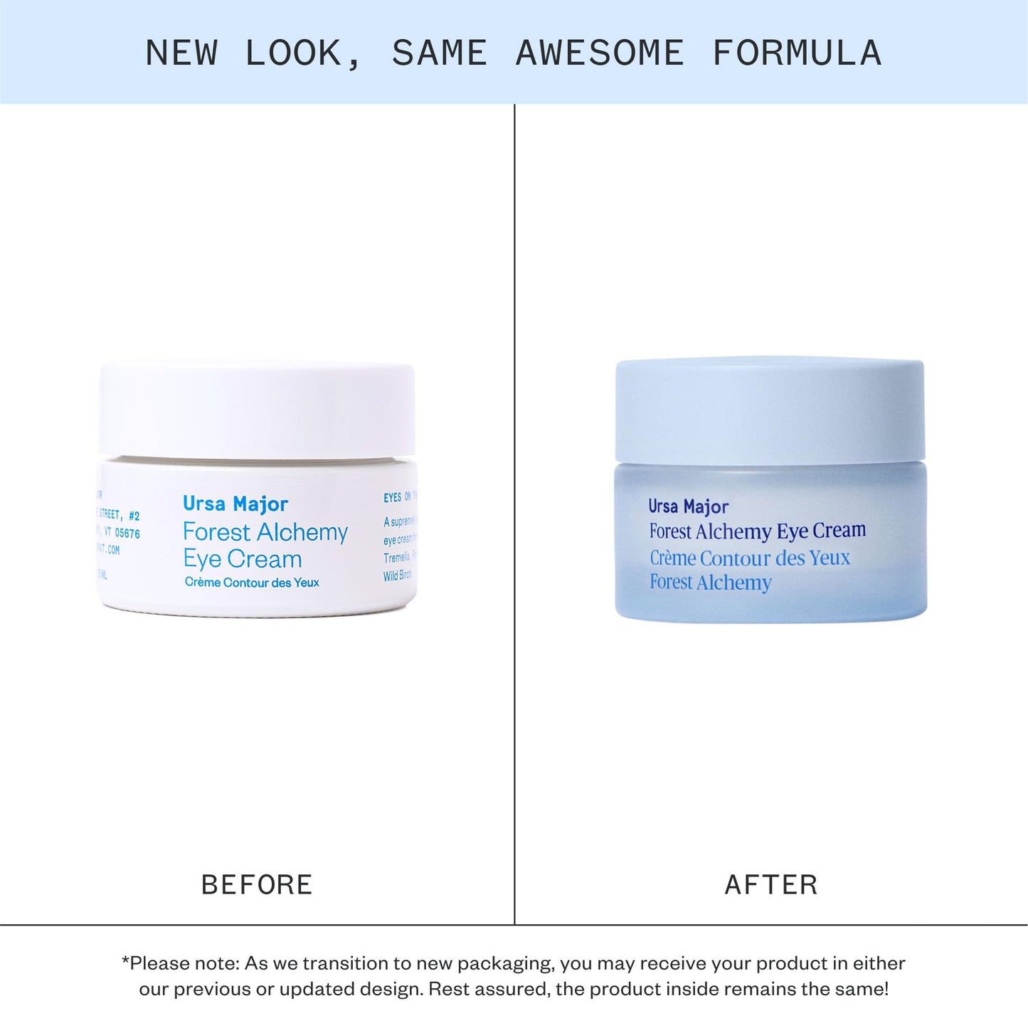 Ursa Major Forest Alchemy Eye Cream | Natural Under-Eye Moisturizer for Dark Circles, Fine Lines, Puffy Eyes and Wrinkles | Vegan, Cruelty-Free, Non-toxic, Unscented | 0.50 ounces