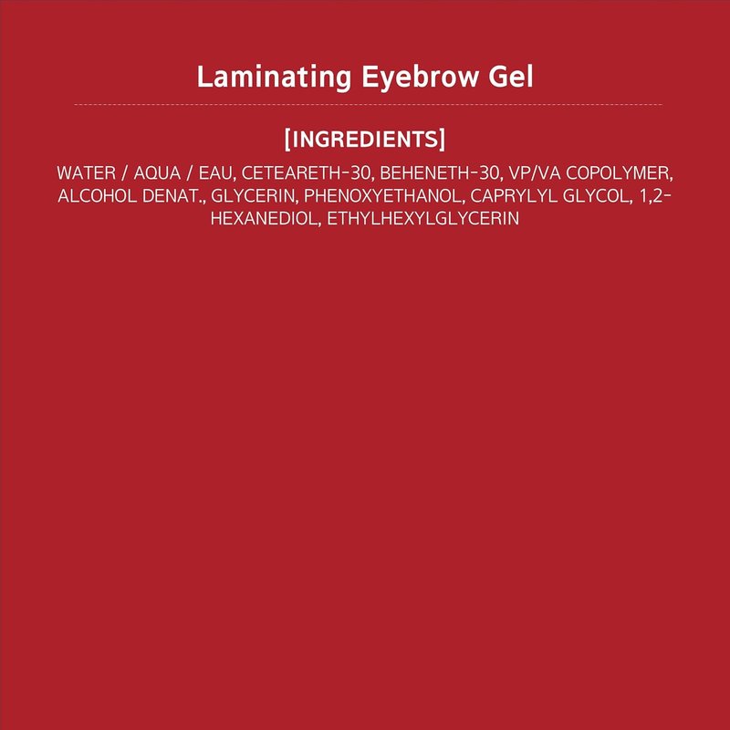 Laminating Eyebrow Clear Gel - Easy Shaping, Long-Lasting & Smudge-Free | Vegan, 0.1 fl oz