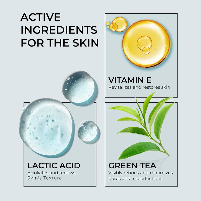 InstaSkincare Glycolic Acid Serum for Face 15% Strength - Extra Large Size (8Oz) - Advanced Formula for Enhancing Skin Radiance, Texture Improvement, Addressing Uneven Tone & Fine Lines