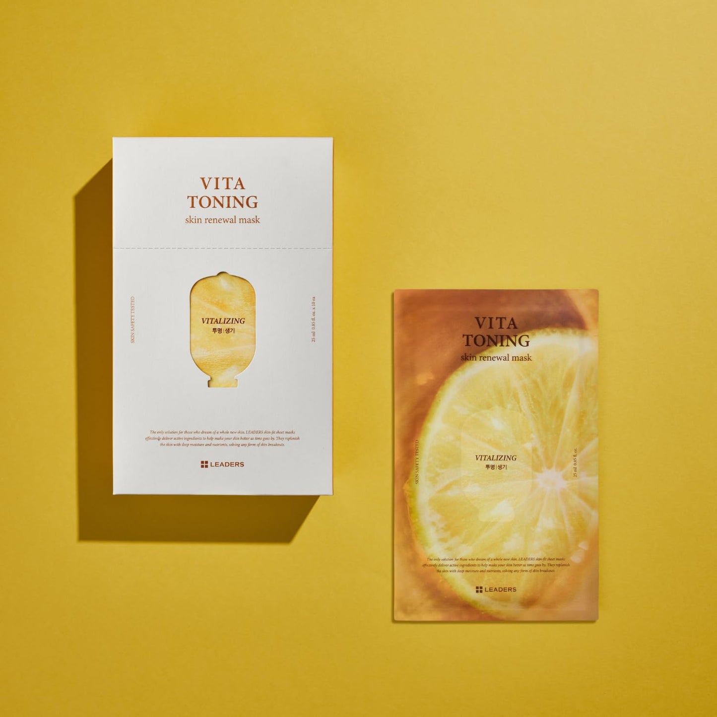 Vita Toning Skin Renewal Mask - Nourishing Sheet Mask for Healthy Skin | Soft & Breathable | 10 Sheets