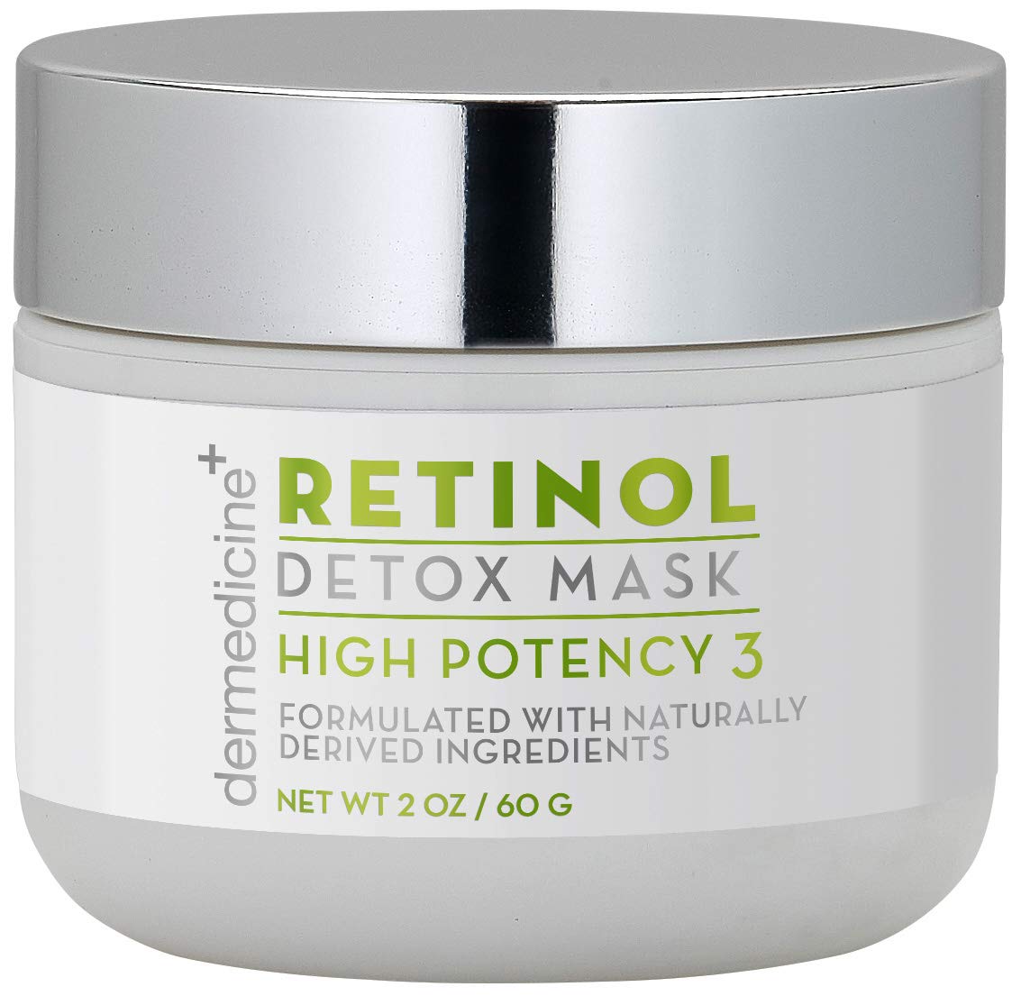 Retinol Detox High Potency Mask Blend for Face | Natural & Organic Botanical Plant Extracts | Clarifying & Soothing for Skin that Looks Clearer, Feels Smoother, Oil Control Rinse Off Mask