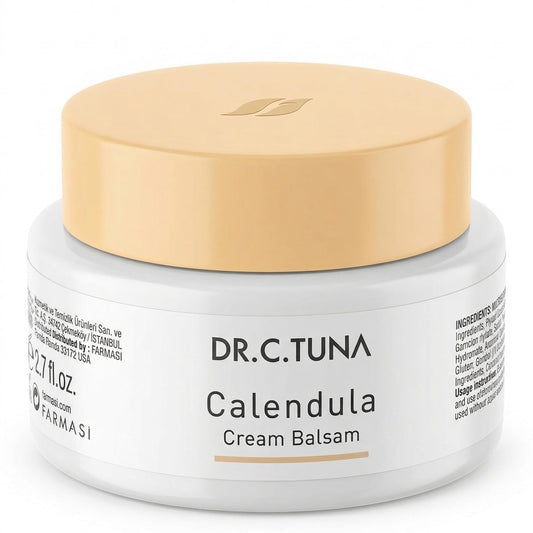 FARMASi Dr. C. Tuna Calendula Cream Balsam, Dry Sensitive Skin, 2.7 fl oz