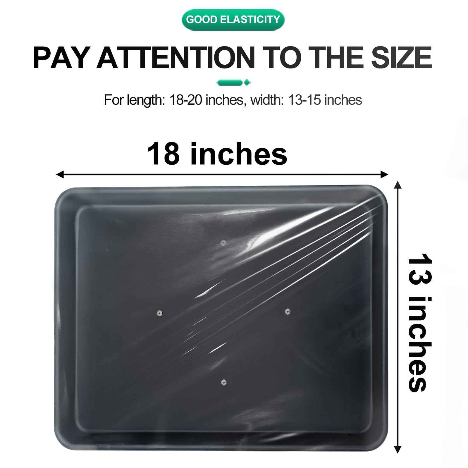 50 PCS Disposable Tattoo Tray Cover,Salon Tray Cover,Transparent Contraction Cover,Tattoo Table Station Cover,Tattoo Accessories,Salon Equipment.(Suitable for 18*13 Inch Trays)(Transparently)