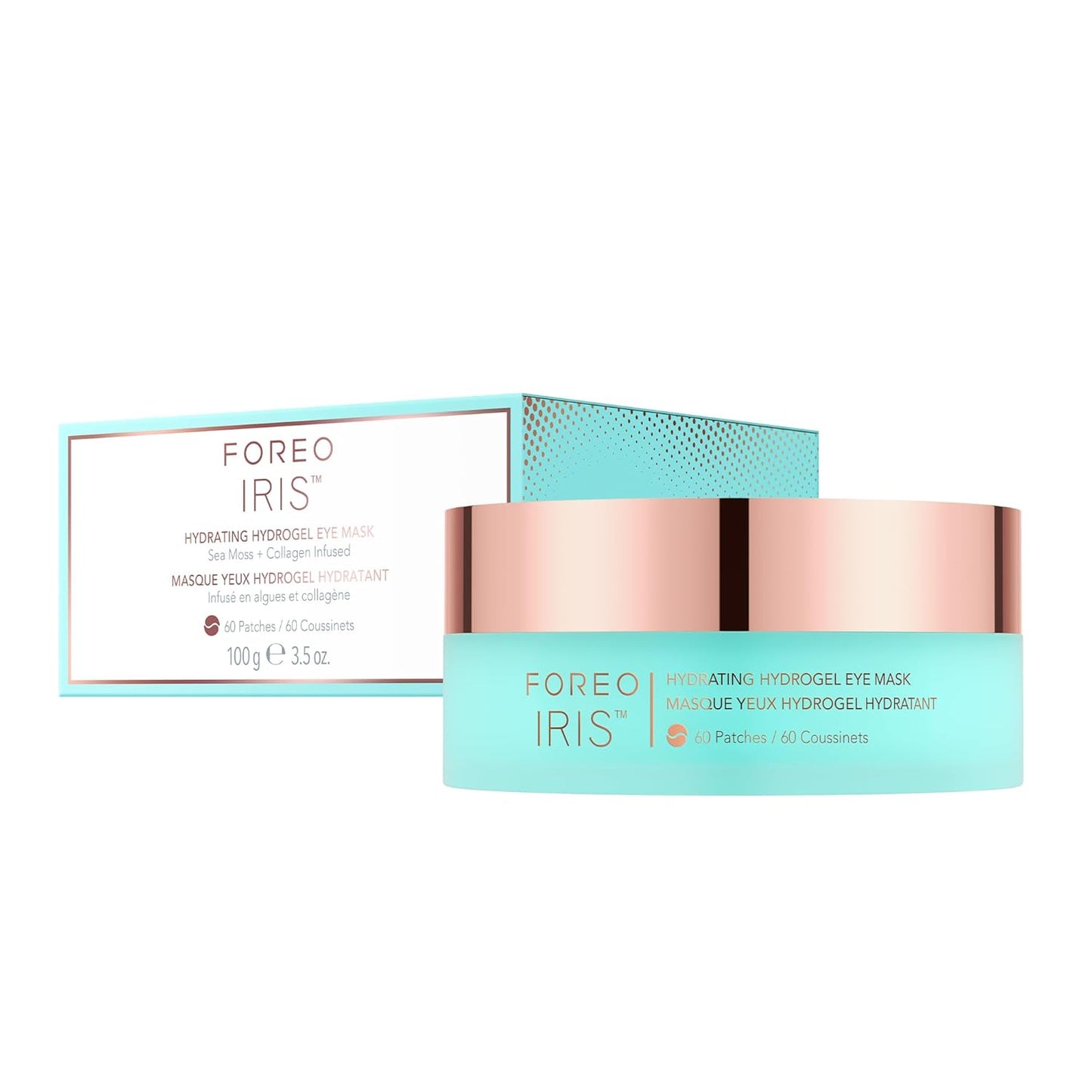 **FOREO IRIS Hydrogel Eye Mask - Dark Circle Treatment for All Skin Types | 60 Hydrating Under Eye Patches**