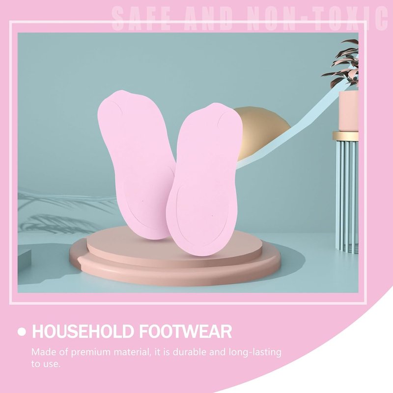 Disposable Pedicure Slippers - 12 Pairs Lightweight EVA Flip-Flops for Spa & Home Use | Comfortable & Stylish