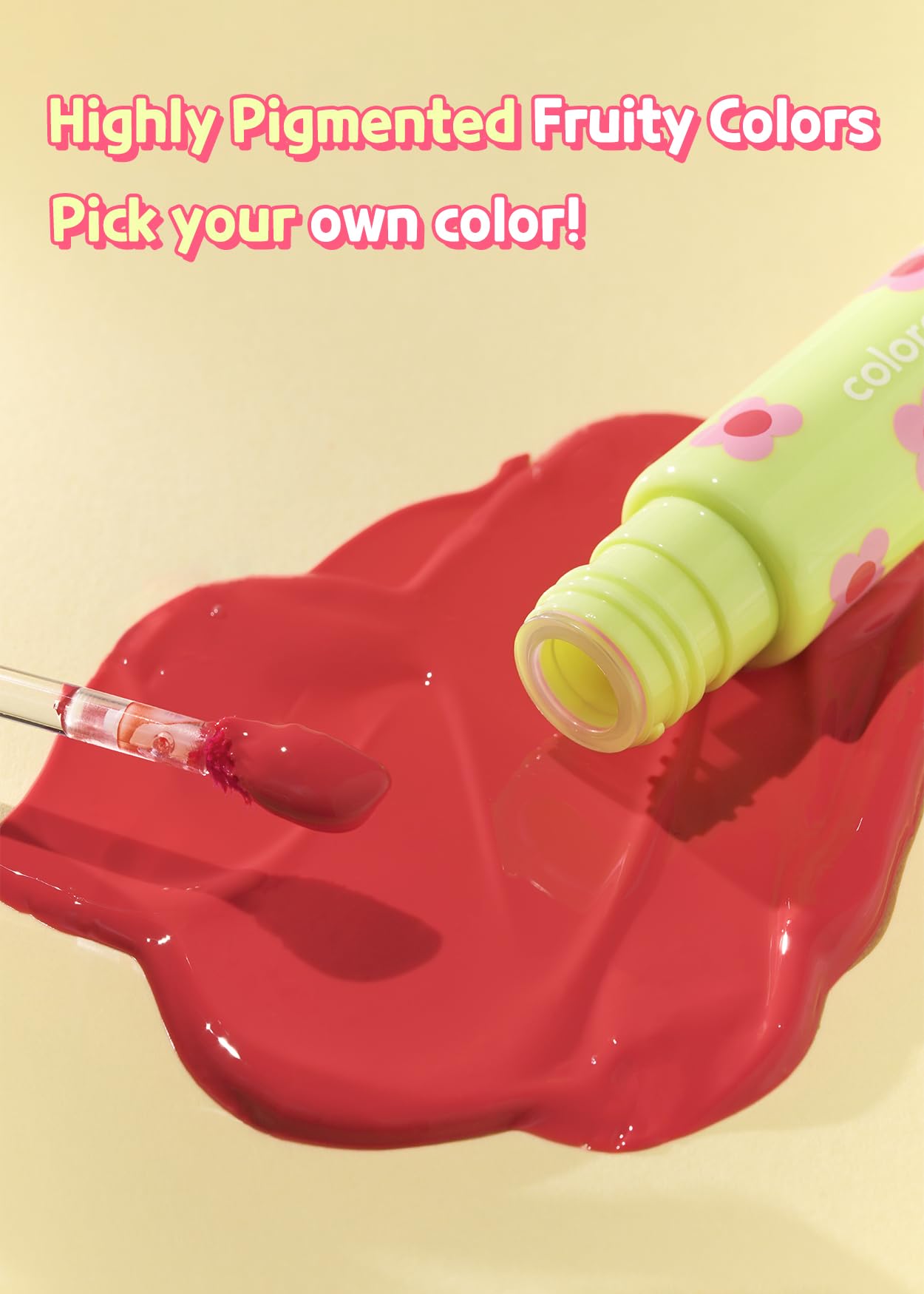 COLORGRAM Fruity Glass Tint Pearl Gloss Fruity Glass Tint 01 Flashing Apricot Bundle