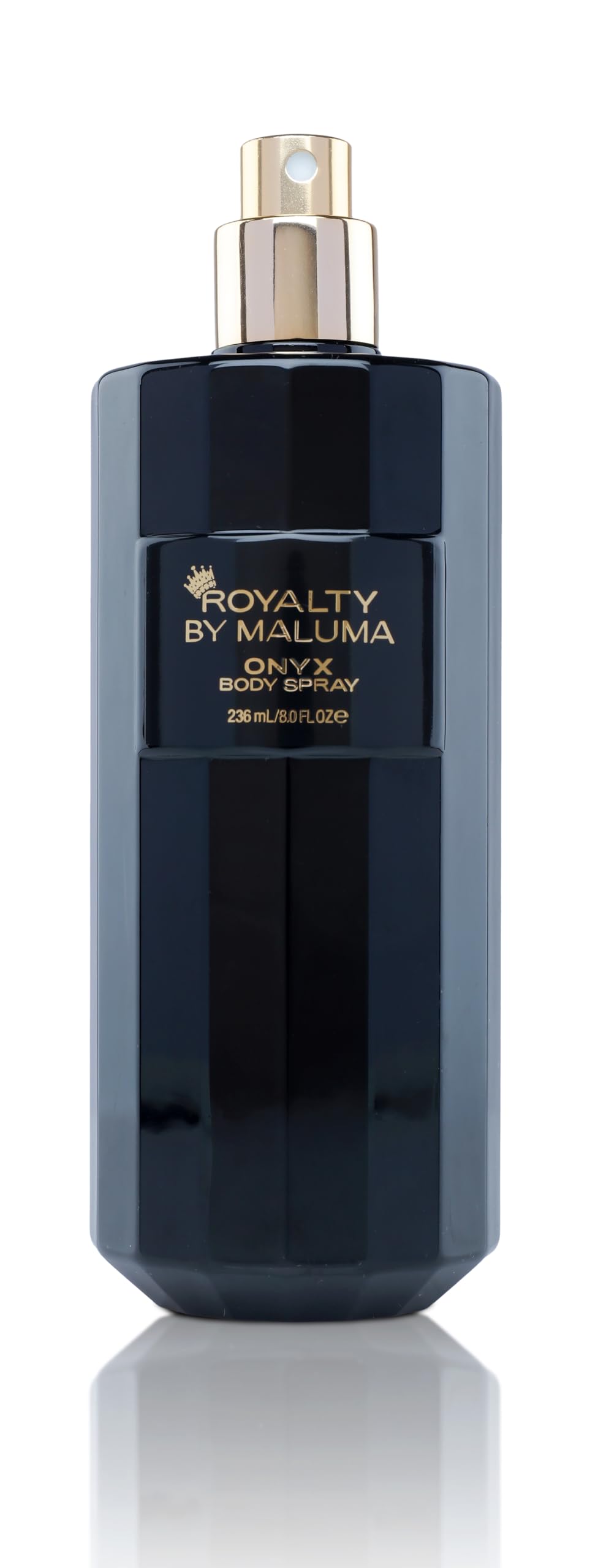 Royalty By Maluma Onyx Body Spray, 8 oz - Luxurious Long-Lasting Perfume for Men - Fougere Amber Wood Fragrance - Cardamon, Pear, Bergamot Top Notes - Ideal Gift for Men