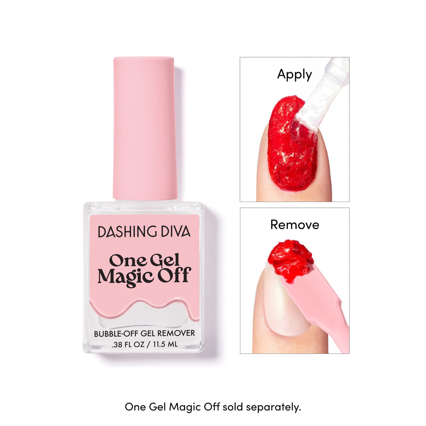 Dashing Diva One Gel Magnetic Polish Duo - Watermelon - Red & Green - Rouge & Villainous - 3-in-1 Base Coat, Nail Color & Top Coat - Magnetic Gel Nail Polish Set