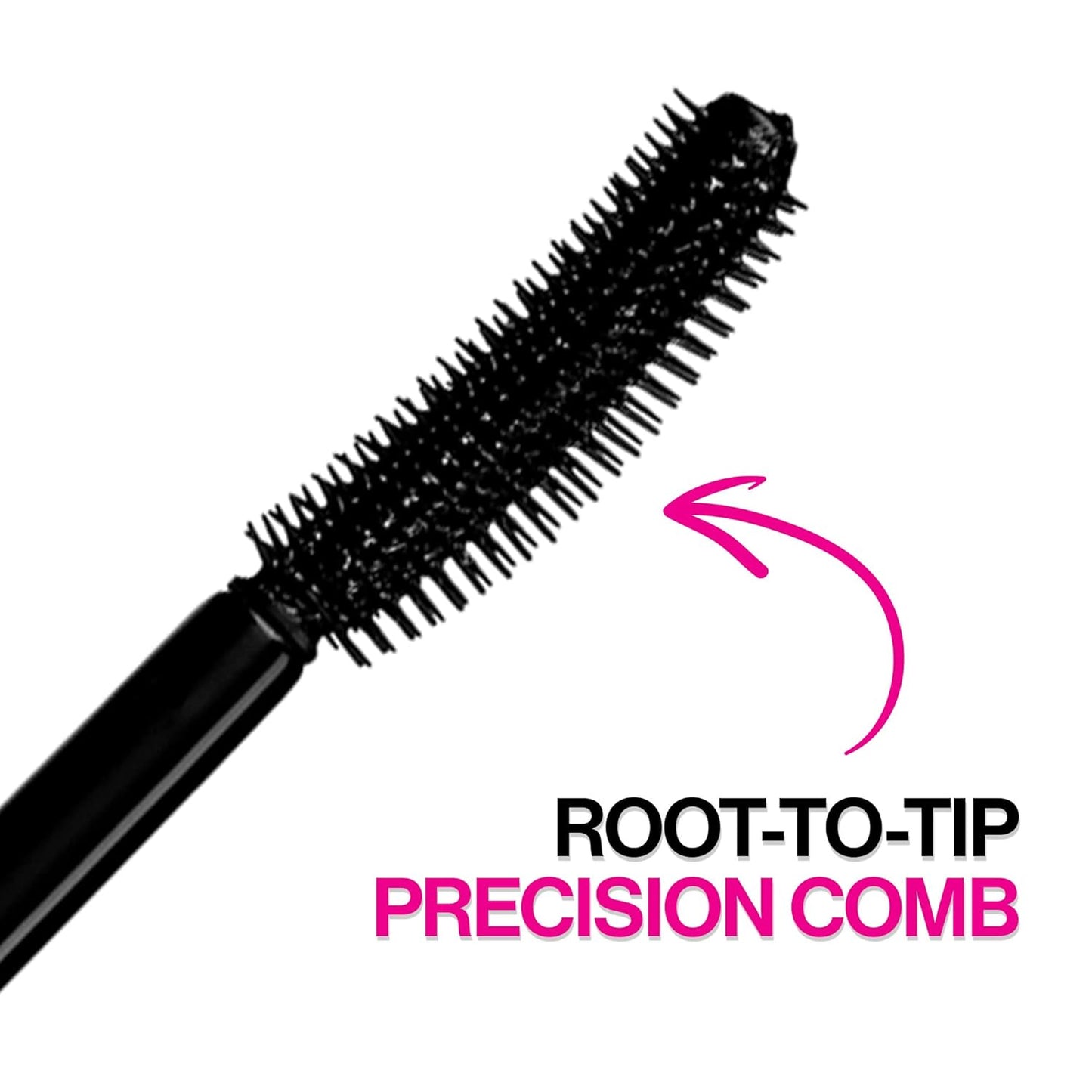 Waterproof Mascara - Mega Length Formula for Long-Lasting Volume | Very Black, 0.21 Ounce