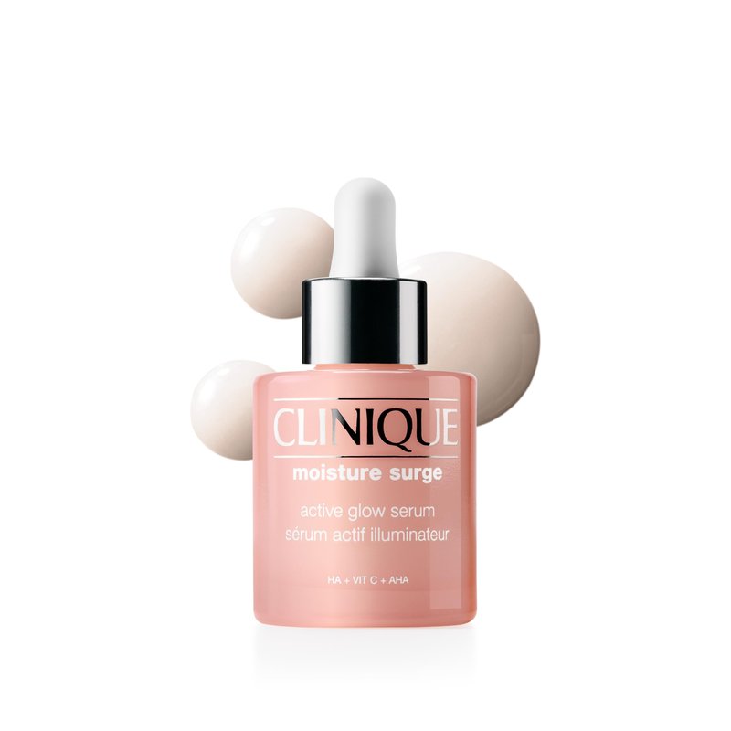Clinique Moisture Surge Active Glow Serum with Lactic Acid, Hyaluronic Acid + Vitamin C | Hydrating, Lightweight + Oil Free, 1 fl. oz.