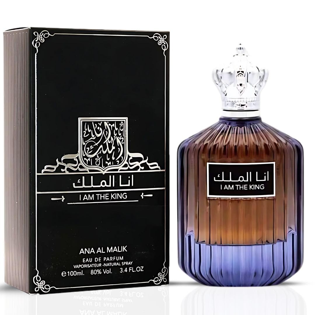 Ard Al Zaafaran I Am the King Eau De Parfum Spray 100ml (3.4 oz) | A Bold Blend of Fresh Spice, Aromatic Florals & Warm Woody Depth.