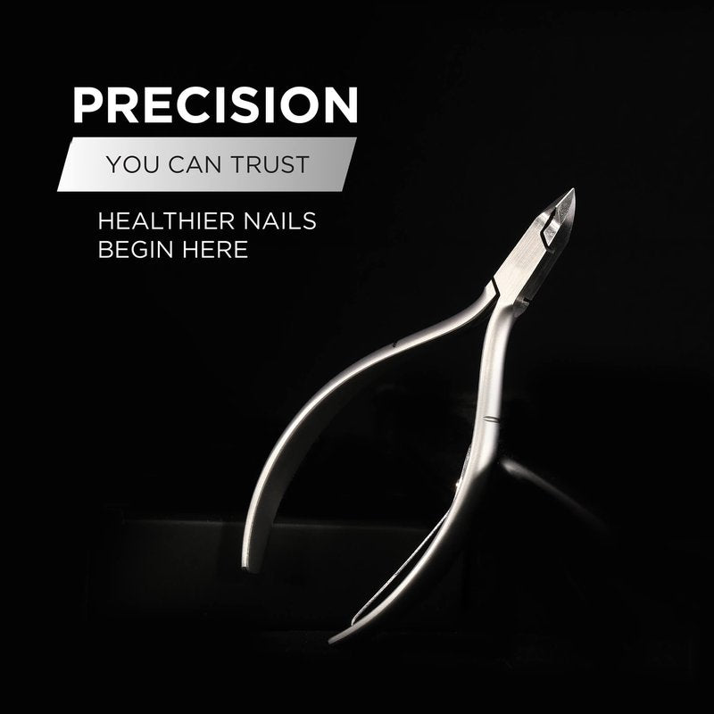 Vanfa Cuticle Nippers, Cuticle Trimmer, Professional Cuticle Cutter - Extremely Sharp - Stainless Steel - Square Head - Single Spring - VF05 Box Jaw #14 (Pack of 1)