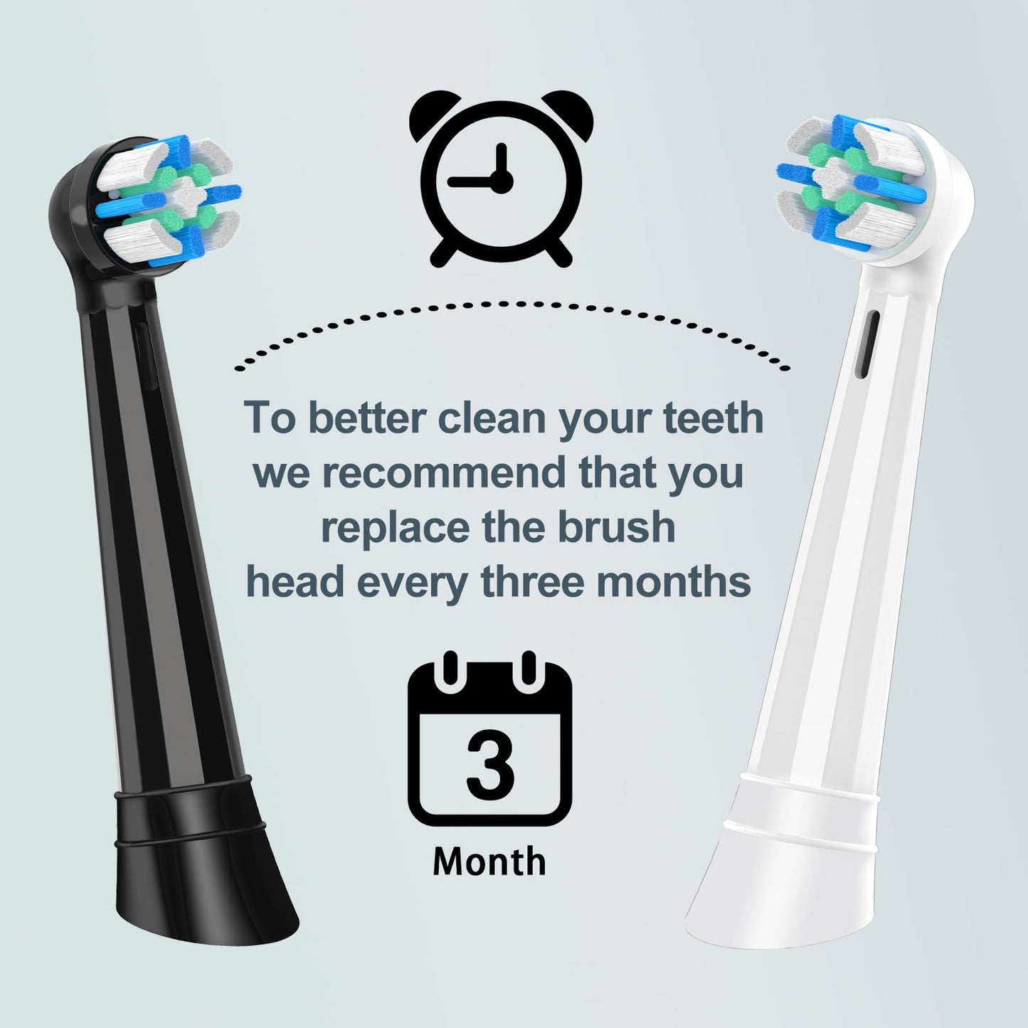 12 Pcs IO Replacement Heads Compatible with Oral B IO 2/3/4/5/6/7/8/9/10/Deep Clean Series Electric Toothbrushes, Medium Softness Brush Heads Compatible with Oral B iO (White)