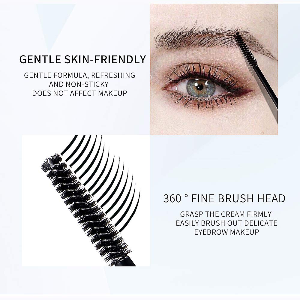 DAGEDA 4Pcs Clear Eyebrow Setting Gel, Natural Waterproof Brow Makeup