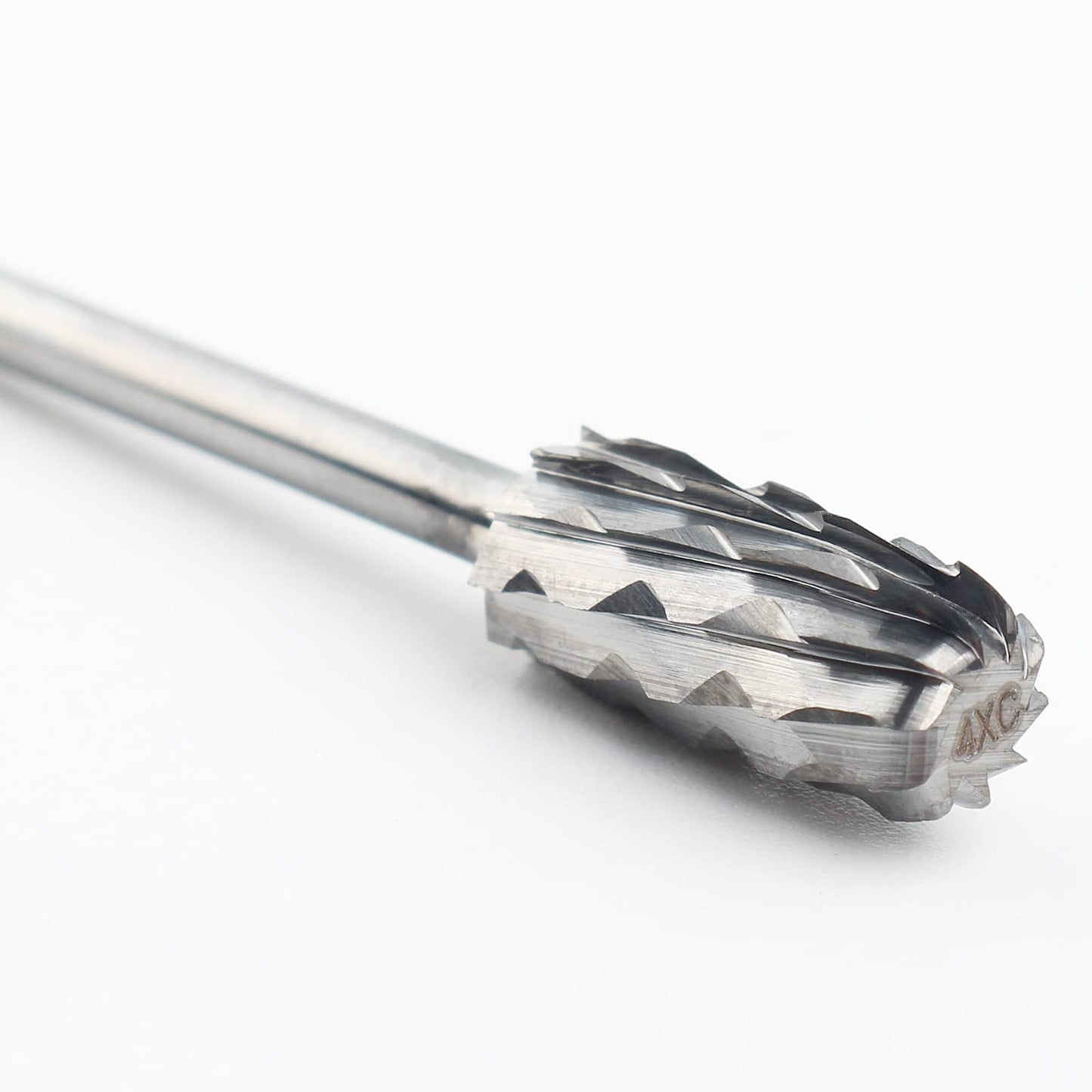 QUNZHAO Nail Drill Bits Dust Droof Bit Tungsten Steel Fast Remove Acrylic or Hard Gel 3/32" Shank - Manicure, Nail Art, Drill Machine Accessories (4X Extra coarse-4XC, Silver)