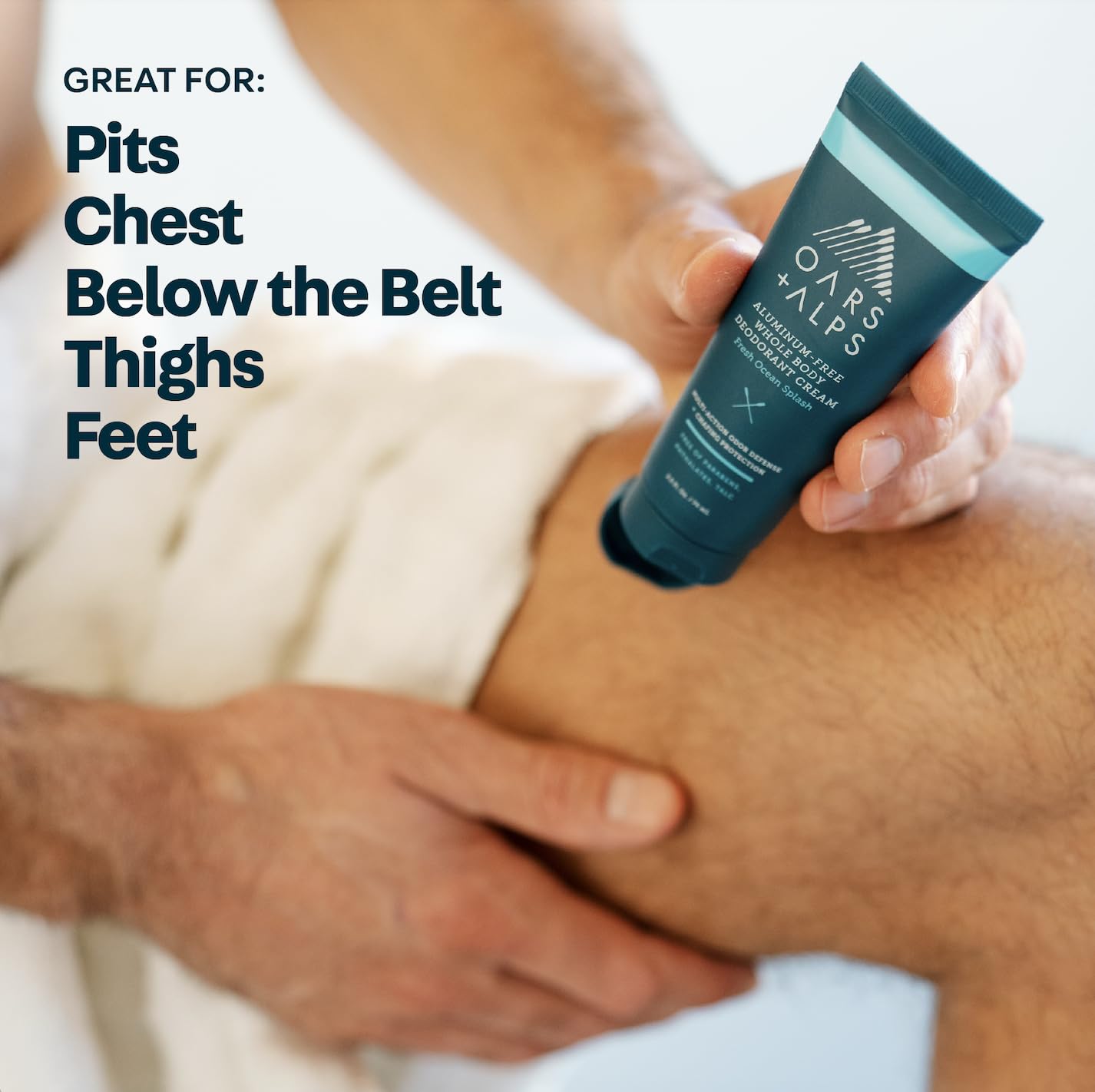 Oars + Alps Whole Body Deodorant Cream - Aluminum Free, Anti-Chafing, Long Lasting | Variety Pack, 2.5oz