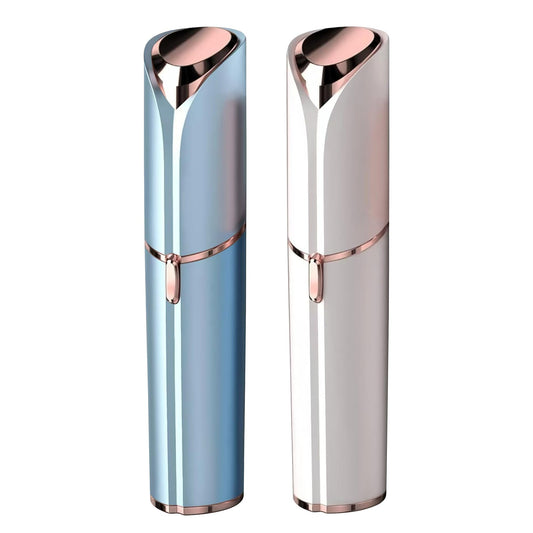 EVIEY Facial Hair Remover for Women - as Seen on TV Painless Face Shaver - Electric Hair Removal Device (Blue & White Bundle)
