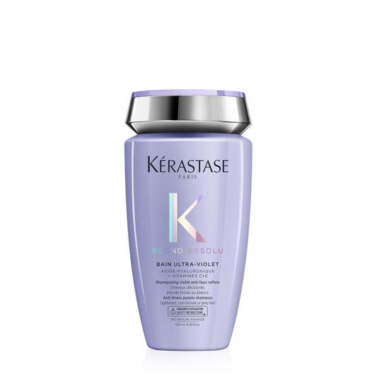KERASTASE Blond Absolu Bain Ultra-Violet Shampoo - Neutralizes Brassy Undertones, With Blue and Violet Pigments, Restores Shine and Softness