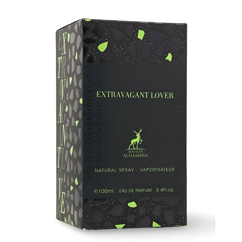 Maison Alhambra Extravagant Lover – Fruity, Gourmand, Woody, Amber – Eau de Parfum Spray Long-Lasting Fragrance for Unisex, 3.4 Ounce / 100 ml