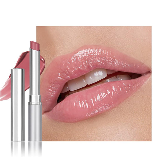 FeiCuiYun Pink Honey Tinted Lip Balm Lip Gloss Lipstick, Sheer Hydrating Lip Gloss Tint, Moisturizing Lip Color for All Skin Tones, Nourishing Lip Balm with a Hint of Natural Black Cherry