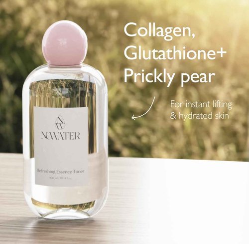 NOWATER Collagen Facial Toner – Collagen, Glutathione, Salmon Egg Extract – Boosts Elasticity, Hydration & Firming – Daily Wrinkle Care Face Toner, Korean Skincare (10.14 fl oz)