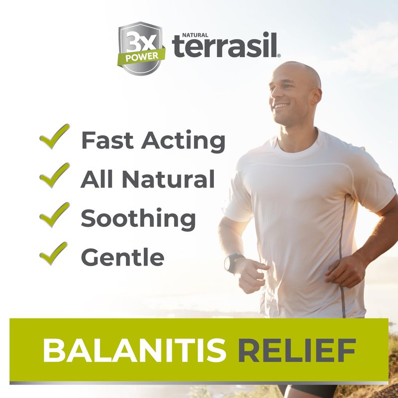 terrasil Balanitis Relief + Calendula Soap 2-Product Kit - Balanitis Treatment for Men, Natural Foreskin Ointment for Itch, Irritation & Redness Symptoms. Dermatologist Tested (.5oz Tube + Soap Bar)