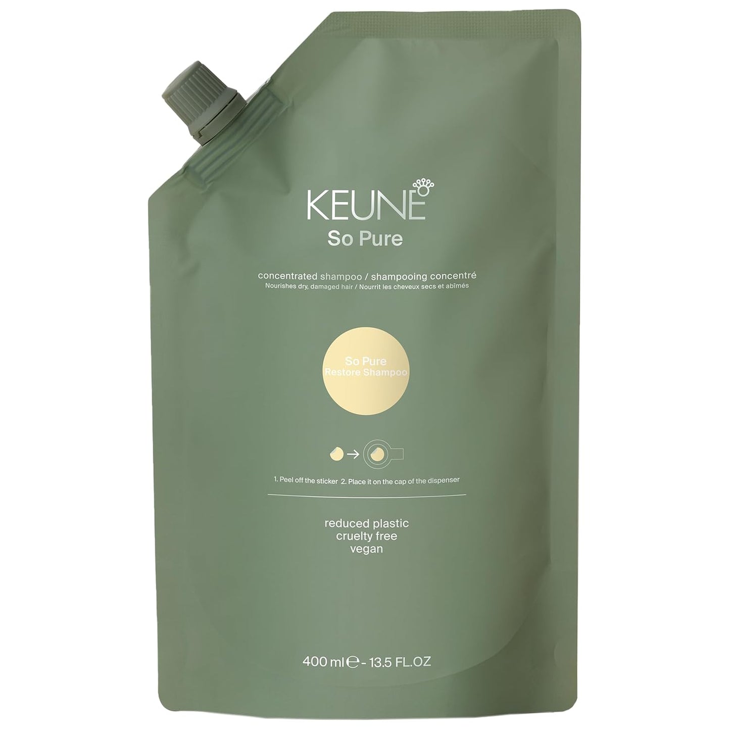 So Pure Restore Shampoo - Nourishing Hair Care Formula | 400ml Refill