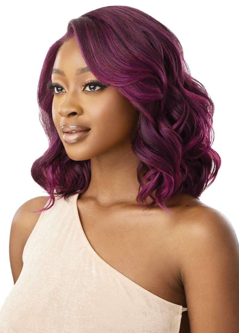 Outre Lace Front Wig - Melted Hairline - Judi (DR PINK BLUSH)