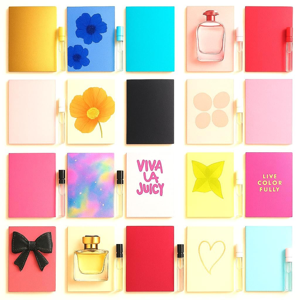 High-End Designer Luxury Perfume Sampler Set for Women – 12 Fragrance Sample Vials - Travel Size Mini Spray