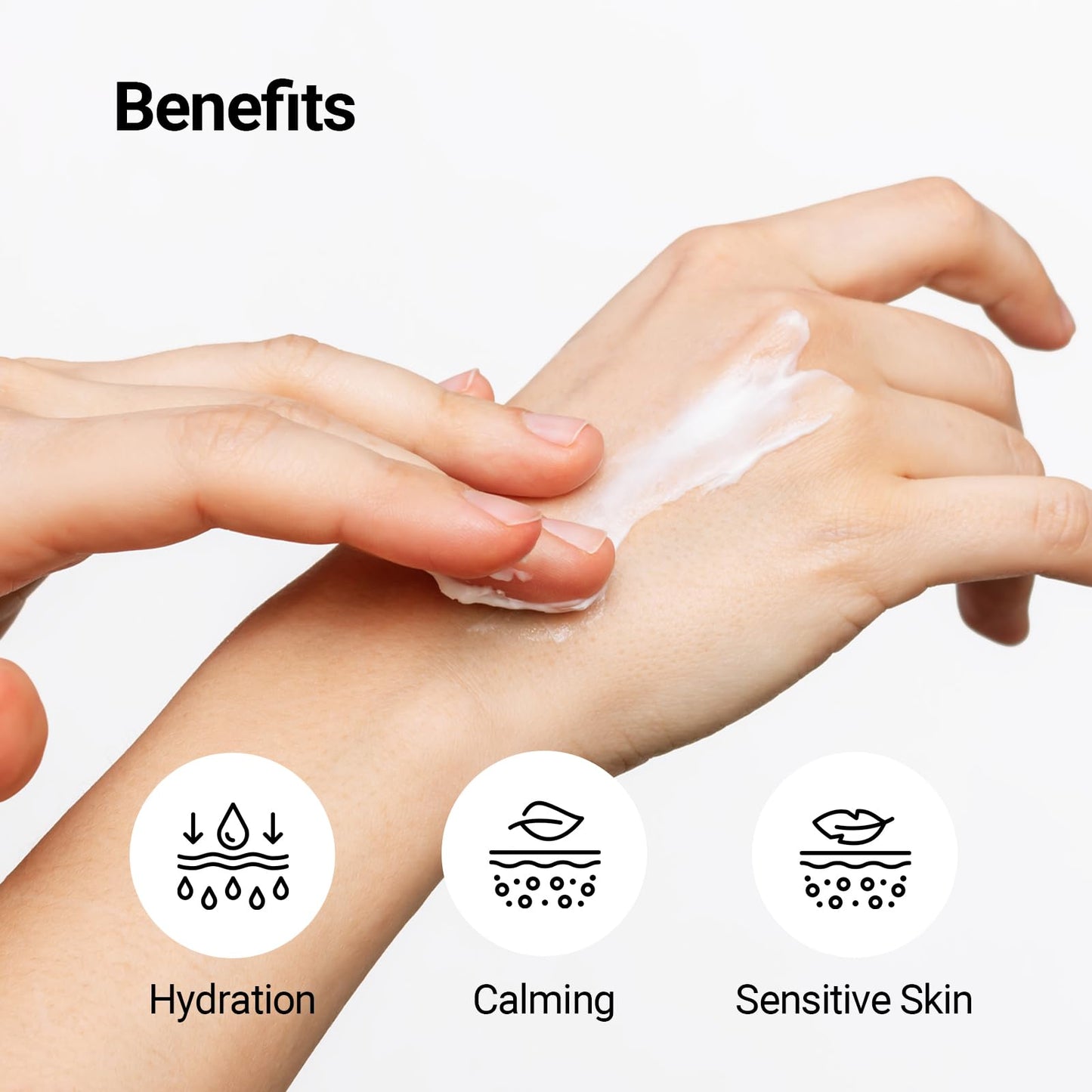 NEAF NEAF Soothing Calm Cream with Panthenol, Hyaluronic Acid for Sensitive Skin, Lightweight, Korean Skincare (50ml/ 1.76 oz.) Nourishing Skin Barrier Moisturizer