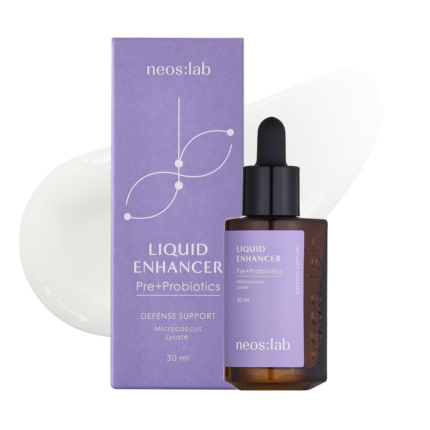 Liquid Enhancer Pre+Probiotics Facial Serum - Hydrating Skin Balancer with Ceramide | 1.01 fl. oz. (30ml)