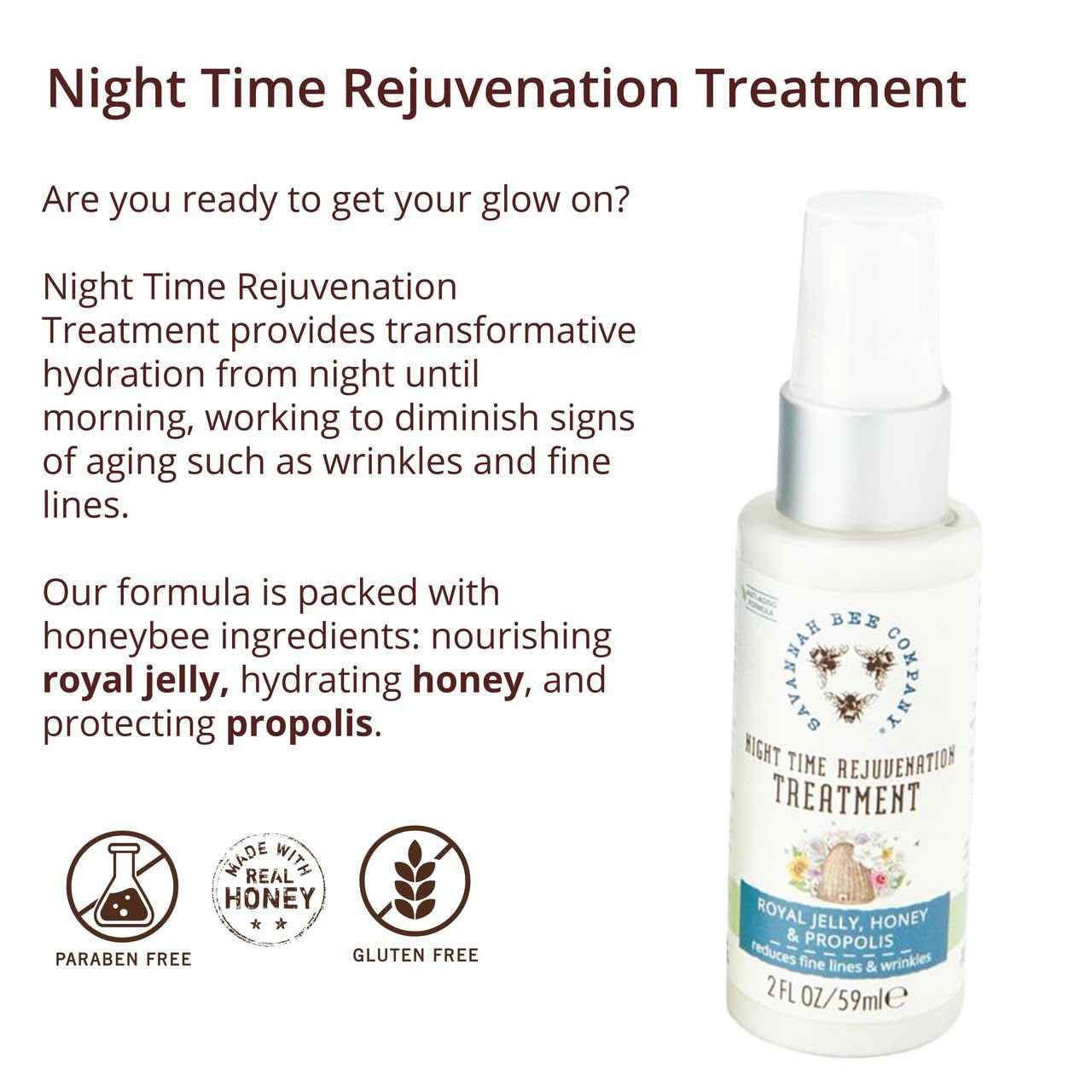 Savannah Bee Company Night Time Rejuvenation Treatment