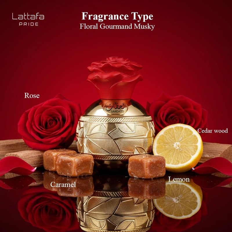 Lattafa Perfumes Lahdath for Unisex Eau de Parfum Spray, 2.7 Ounce