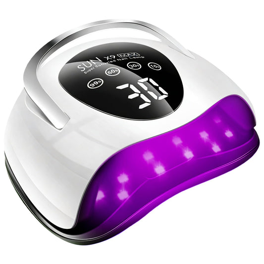 LadyMisty 268W UV LED Nail Lamp, 2026 Upgrade UV Light for Gel Nails with 57 Beads, Nail Dryer with 4 Timer Setting & LCD Touch Display, Professional Nail Lamp – Best Gifts