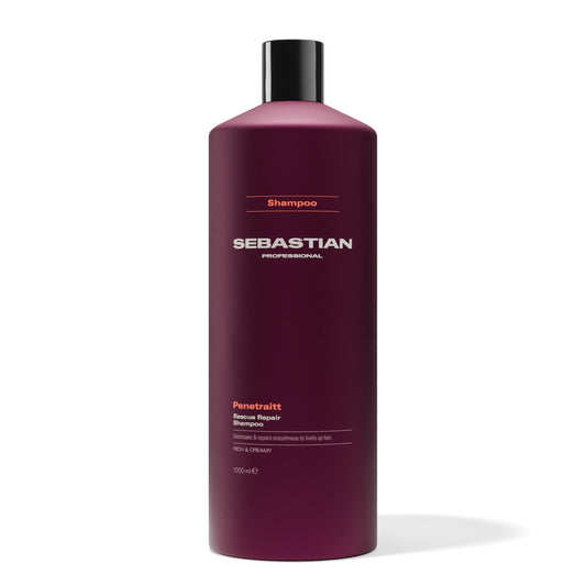 Sebastian Professional Penetraitt Rescue Repair Shampoo | Strengthening & Repair | For Damaged & Colored Hair | 33.8 fl oz | Packaging May Vary