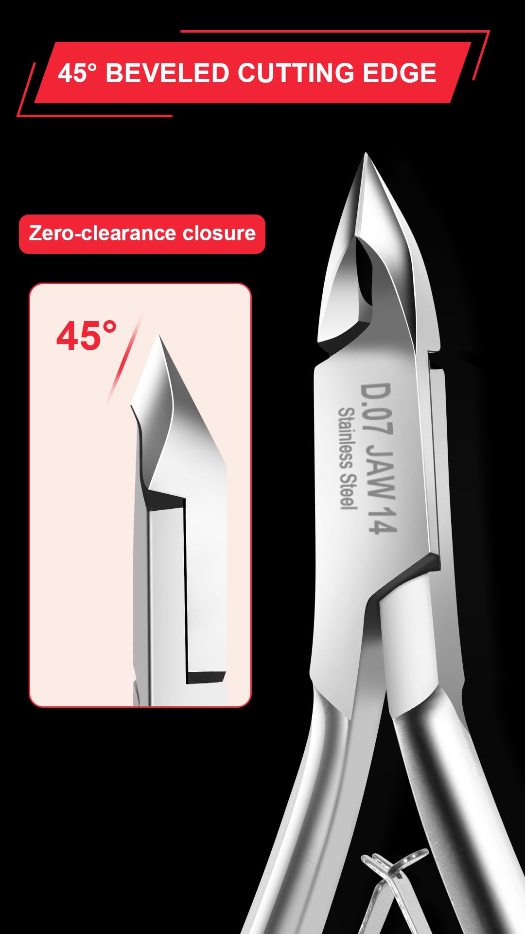 5pcs*501 SHEFFYA Professional Cuticle Trimmer Nail Cuticle Cutter Stainless Steel Cuticle Nippers with Sharp Blades of Cuticle Clippers Manicure Tools with Double Nail Care Pedicure Nail Tools Nippers