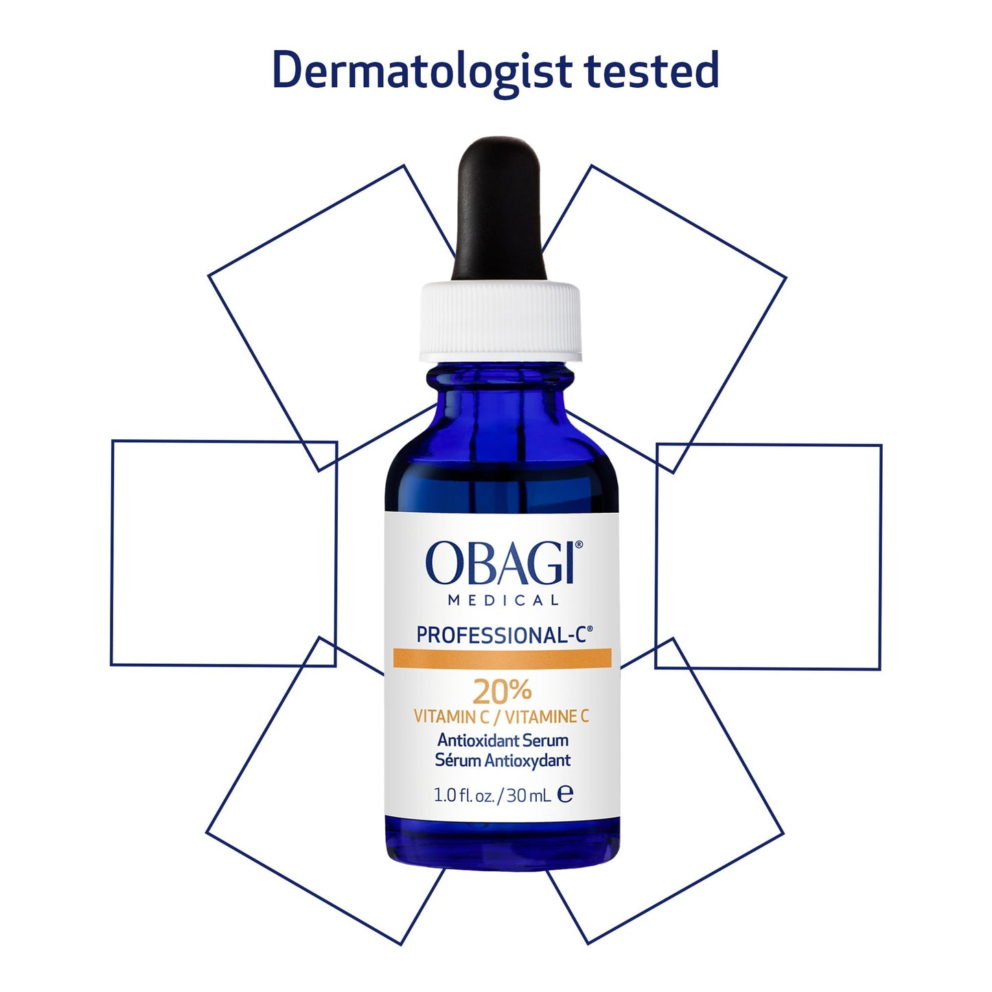 Obagi Professional C Serum 20%, Vitamin C Facial Serum with Concentrated 20% L Ascorbic Acid for Normal to Oily Skin, 1.0 Fl Oz