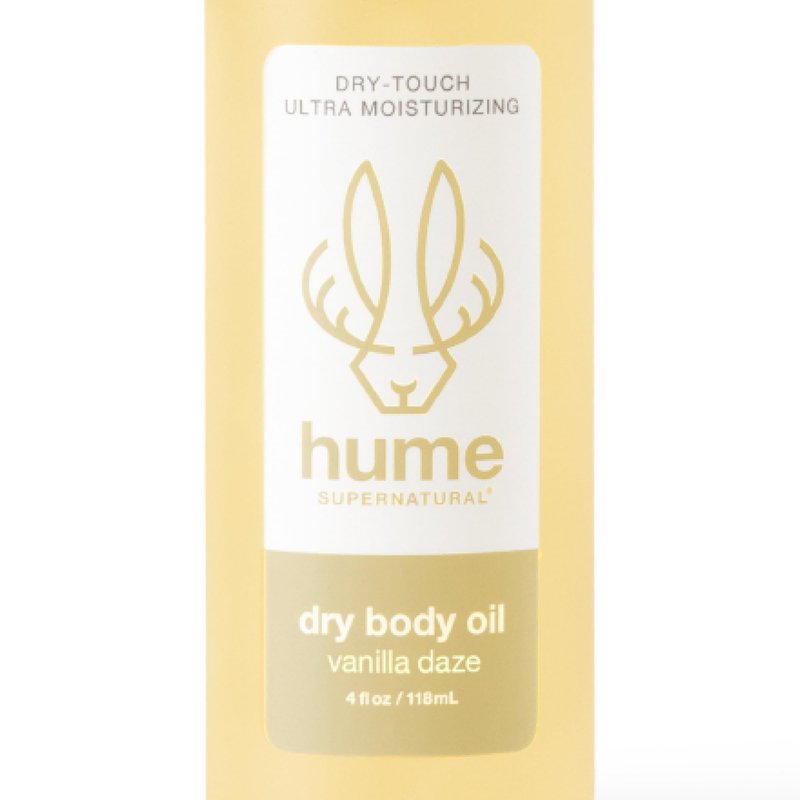 HUME SUPERNATURAL Dry Body Oil Spray - Ultra Hydrating Oil for Dry Skin, Light and Nourishing Body Oils for Women and Men, Long-Lasting Moisture Vanilla Daze, 1-Pack