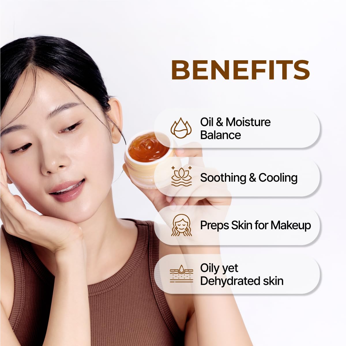 IZEZE BLACK Cumin NDA Pudding Gel Cream | Mattifying Moisturizer, Lightweight Face Moisturizer, Oil Control and Oil Absorbing, Korean Face Gel, Moisturizing and Cooling, Thymoquinone, 1.69 fl.oz