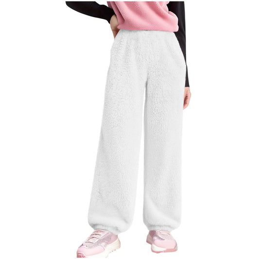 Kids Girl Boy Sport Athletic Casual Trousers Pants for Child Velour Slimming Tunic Thermal Fuzzy Winter Fall Trousers Pants 2026 Clothes Fashion 7 Years