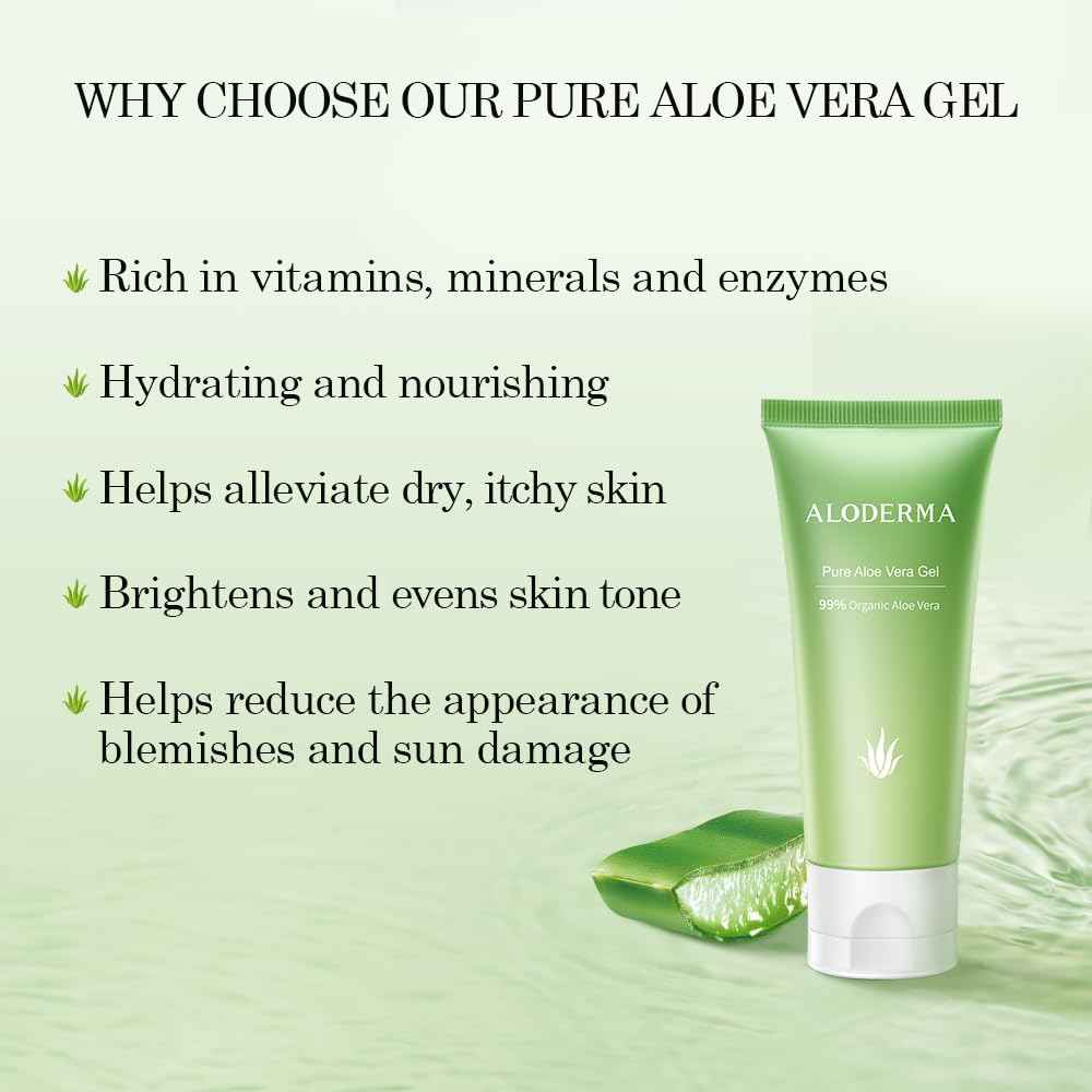 All Purpose Aloe Vera Gels Set - 2 Pieces - 300g Aloe Vera Gel & 45g Aloe Vera Gel